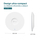Access point TP-Link Omada AX6000, WiFi 6, montim në tavan, i bardhë