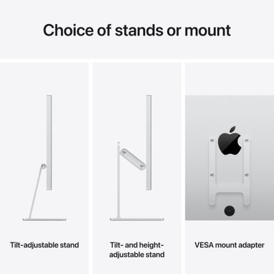 Apple Studio Display, Standard glass, Tilt-adjustable stand