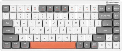 Tastierë mekanike Tracer Fina 84, TKL, RGB, bardh gri