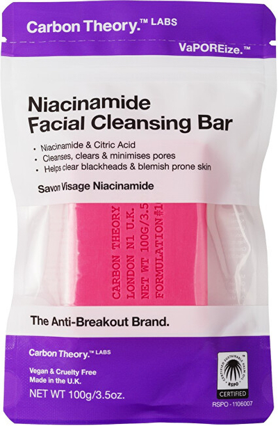 Sapun për fytyrë Carbon Theory Niacinamide, 100 g