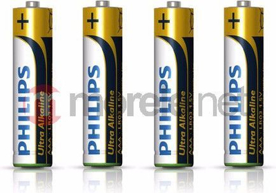 Bateri Philips Ultra AAA / R03, 1.5 V, 4 copë
