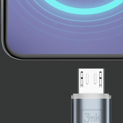 Кабел за полнење 3MK Hyper N-Series, USB во Micro USB, 1m, 12W, бел