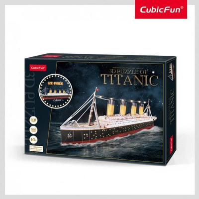 Puzzle LED Titanic, 3D, 246 copë