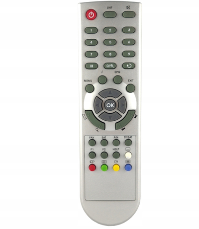 Telekomandë universale Globo Opticum DVB-T, për dekoder satelitor, gri