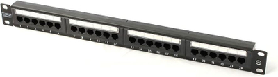 Patch Panel Digitus 19", 1U, 24x, RJ-45, cat.5E