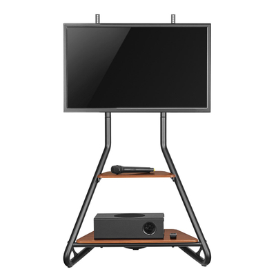 Mbajtëse dyshemeje për TV Maclean MC-455, 37-75", VESA 600x400, 40kg, e zezë/kaftë