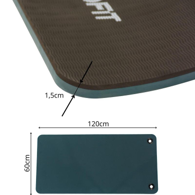 Tapet fitnesi Enero Fit Club, 120x60x2 cm, me vrima, i zi