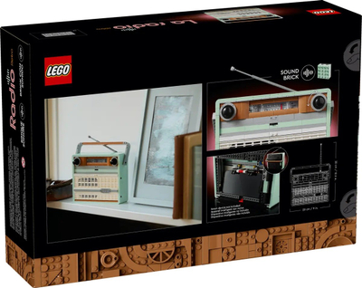 Set ndërtimi LEGO Icons Retro style Radio 10334, model dekorativ, shumëngjyrësh
