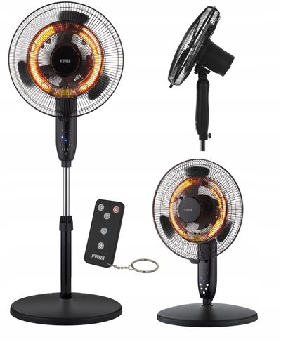 Ventilator me ngrohje NOVEEN F740 X-LINE, 16"/40 cm, WiFi Tuya Smart, i bardhë