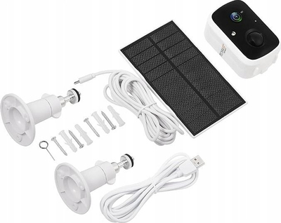 Kamerë sigurie Technaxx 5070 TX-244, Wi-Fi, me panel dielli, e bardhë