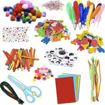 Set kreativ për fëmijë Kruzzel 23655, 1150 pjesë, në kuti plastike, shumëngjyrësh