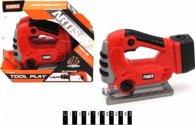 Lodër sharre elektrike CAYEE Tool Play, me bateri, plastike, e kuqe