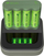 Karikues baterish GP ReCyko B421 me stacion D451, USB, me ekran LCD, me 4 bateri AA 2100 mAh