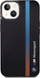 Këllëf telefoni BMW Motorsport Tricolor për iPhone 14, transparent, i zi
