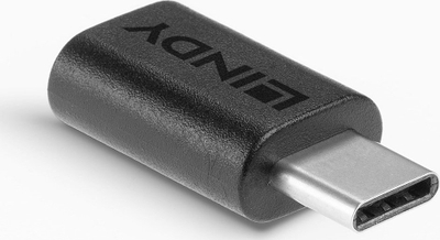 Përshtatës USB Lindy USB 3.2 Type C, kompakt, i zi