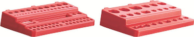 Raft për panel veglash Kistenberg Binner, set 2 copë, plastikë e fortë, gri
