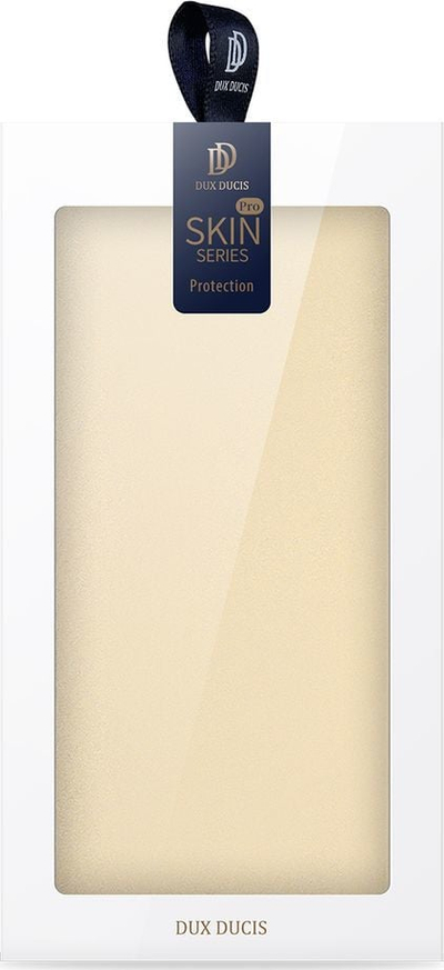 Kufi telefoni Dux Ducis Skin Pro për Samsung Galaxy S22 Plus, lëkurë PU, me qëndrim, ngjyrë gold