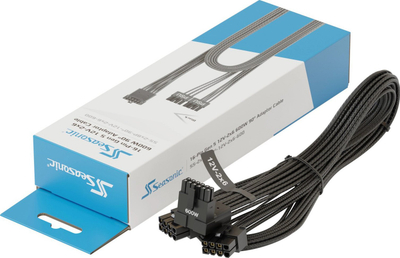 Kabllo adaptor PSU Seasonic 12V-2x6 600W, 90°, e zezë