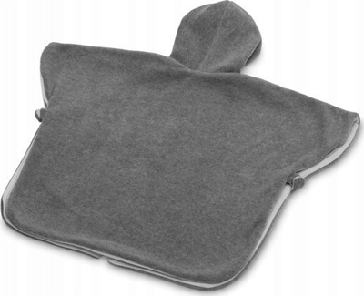 Ponço për kalamoj Grey Melange Ash, fleece, me kapuç, gri melange