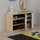 Stol për koridor Decortie Nova 50x104x37cm, kafe e hapur/bardhë
