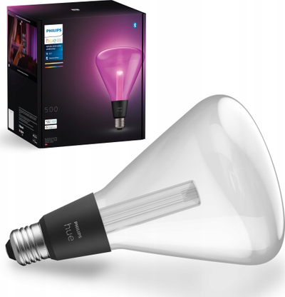 Llampë e zgjuar Philips Hue Lightguide, E27, 6.8W 500lm, trekëndëshe, shumëngjyrëshe