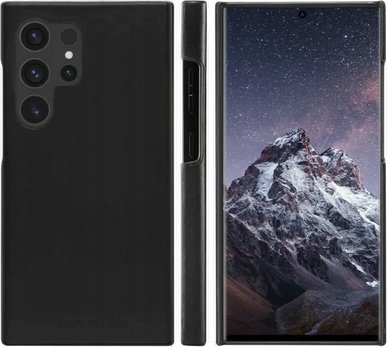 Kuti‑portofol Dbramante1928 Lynge për Galaxy S24 Ultra, lëkurë natyrale, 3 xhepa për karta, e zezë