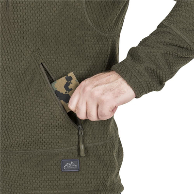 Bluzë polare Helikon Alpha Tactical, për burra, me zinxhir gjithëpërgjatë, blu e errët