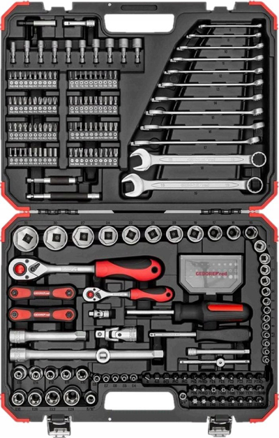 Set çelësash Gedore RED 3300185, 232 copë, 1/4" 1/2"
