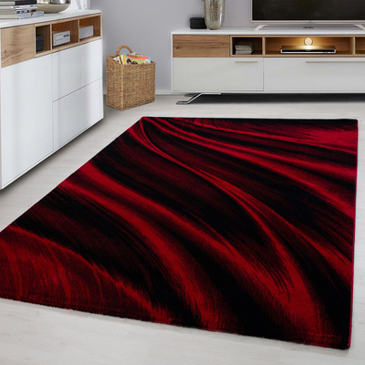 Tapet korridori Ayyildiz Carpets Miami 6630, 80 x 300 cm, grumbull 12 mm, kuqe me zi
