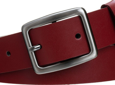 Rrip femrash lëkurë minimalist, gjerësi mesatare, 80 100 cm, i kuq