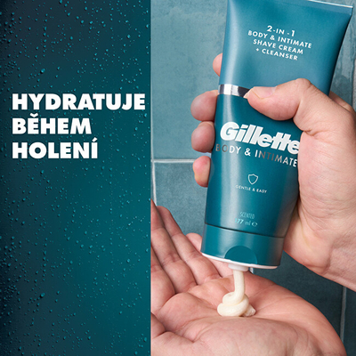 Крема за бричење 2-во-1 Gillette, 177 мл