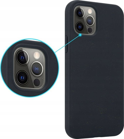 Mbulesë telefoni MX Eco për iPhone 7/8/SE 2020, nga TPU biodegradues, e zezë