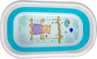 Vaskë bebe Milly Mally Foldable Baby Bath, që paloset, Aqua Blue