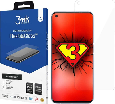 Mbrojtës ekrani 3MK FlexibleGlass për Realme GT 5G, xham hibrid, shumë i kthjellët