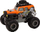Makina lodër me telekomandë Off-Road RC, 1:16, me bateri rikarikueshme, portokalli