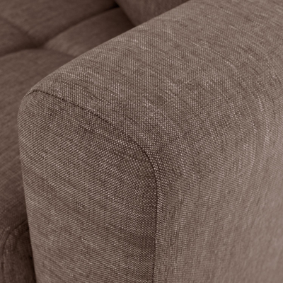 Divan-Shtrat 3 ulëse, shpinë e lartë, 215×84×88 cm HM3242.02, bezhë