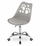 Karrige rrotulluese LEOBERT Swivel Chair Print, 61x41x52 cm, me jastëk lëkure sintetike, gri