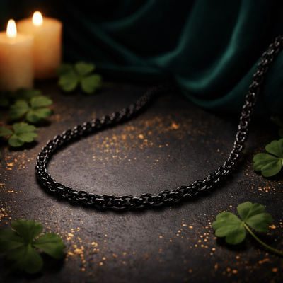 Zinxhir për Meshkuj – Black Rope Chain