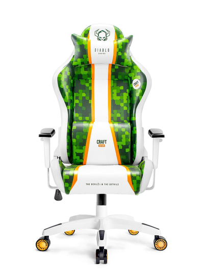 Karrige gaming Diablo Chairs X-One 2.0 Craft Edition, madhësi normale, lëkurë ekologjike, e zezë