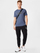 Bluzë sportive PUMA Functional Shirt, mëngë treçerekëshe, material i ricikluar, blu e përzier me e zezë