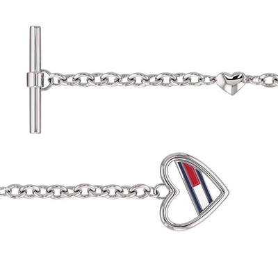 Byzylyk për femra Tommy Hilfiger, 16.5 cm, i argjendtë