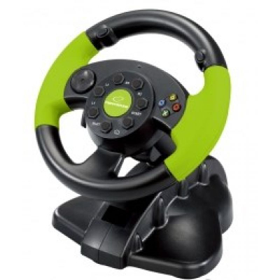 Timon lojrash Esperanza EG104 High Octane, me vibrim, me pedale, i zi me jeshile