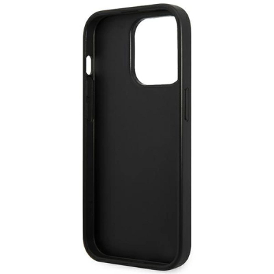 Kapak telefoni Karl Lagerfeld Saffiano Mono Metal Logo, për iPhone 14 Pro Max 6.7", gri