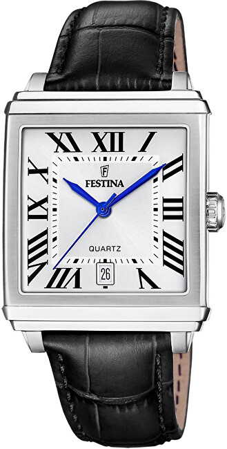 Orë për meshkuj Festina Classic Strap 20681/1, e zezë/argjendtë