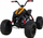 ATV elektrik për kalamaj Lucky Seven Black, 12V, dy motorra, i zi