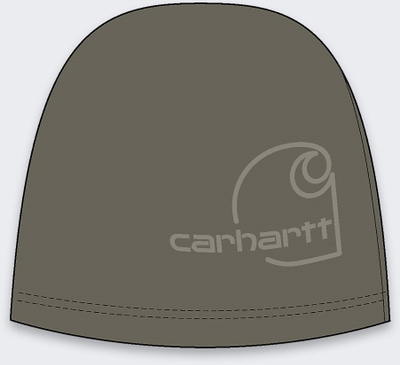 Kapele Carhartt Fleece Debossed Beanie, një masë, ngjyrë ulliri