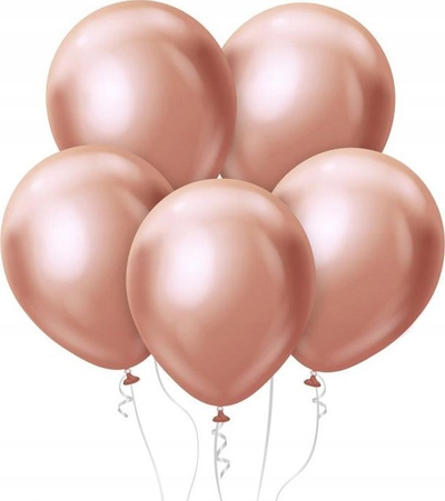 Balona GoDan Beauty &amp; Charm Platinum, 30cm, pako me 50 copë, rozë metalike