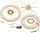 Set kreativ për thurje Craft Set Round Weaving Frame Latch Flower, korniza rrethore, lesh shumëngjyrësh
