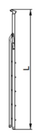 Shkallë vetqëndruese alumini Drabex, 226cm, 6 shkallë, ngjyrë argjendtë