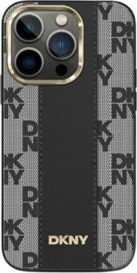 Mbështjellës DKNY DKHMP14LPCPVSLK për iPhone 14 Pro 6.1", hardcase lëkurë, MagSafe, i zi